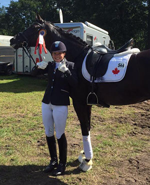 Pia Fortmuller & Frida Gold Place 5th at FEI Young Horse Championships